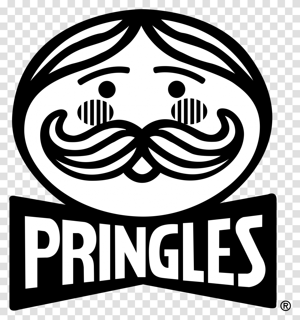 Download Pringles Logo Pringles Logo Black And White, Stencil, Label, Text, Symbol Transparent Png