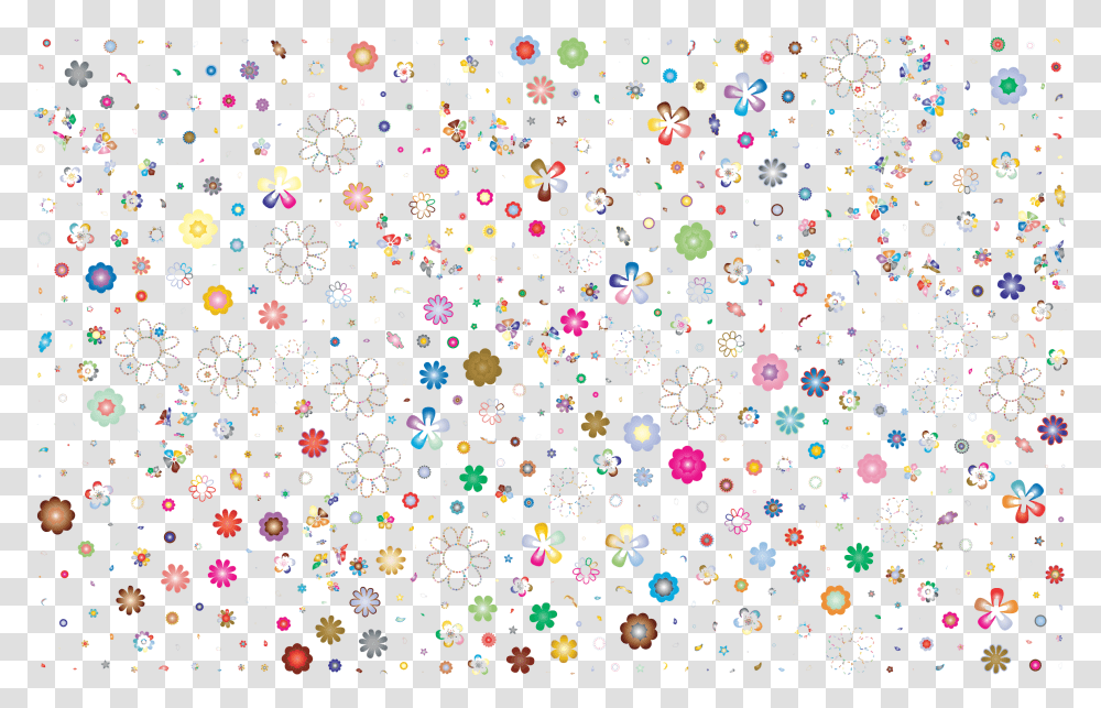 Download Prismatic Floral Background No Black Library Flower Pattern Icon, Art, Fractal, Ornament, Graphics Transparent Png