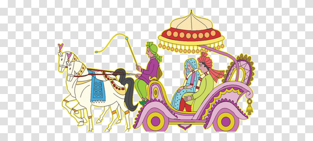 Download Profile Cover Photo Indian Wedding Horse Clipart, Transportation, Vehicle, Carriage, Person Transparent Png