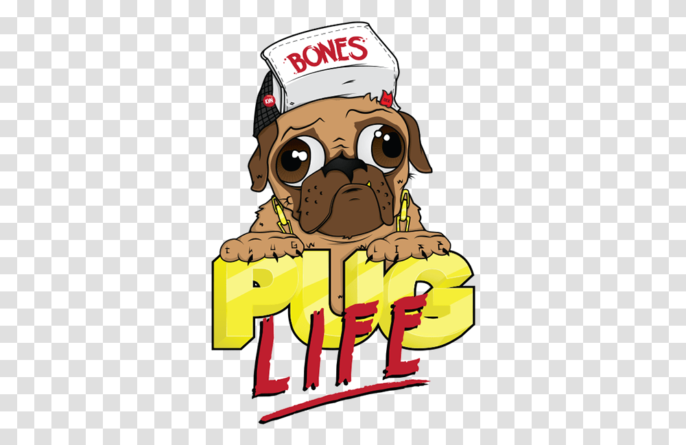 Download Pug Life Photos For Puglife, Clothing, Party Hat, Poster, Food Transparent Png
