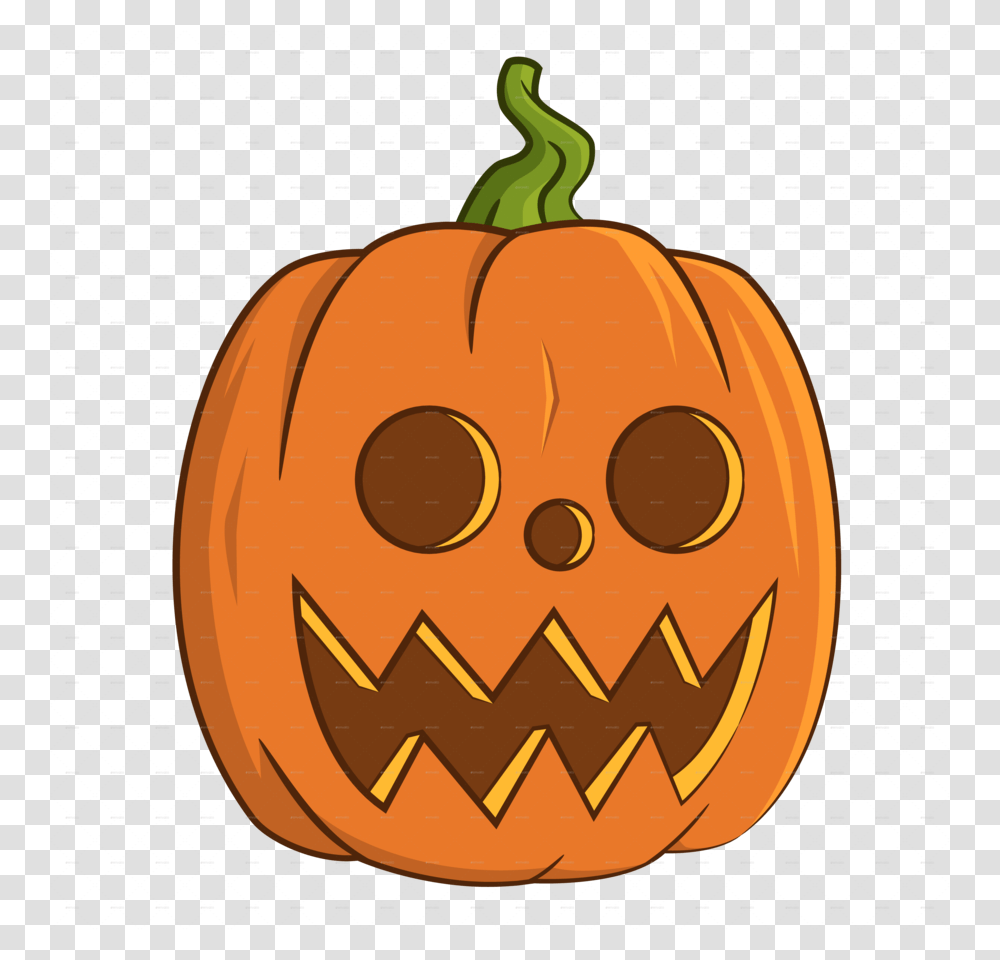 Download Pumpkin Clipart Jack O Lantern Calabaza Clip Art, Vegetable, Plant, Food, Halloween Transparent Png