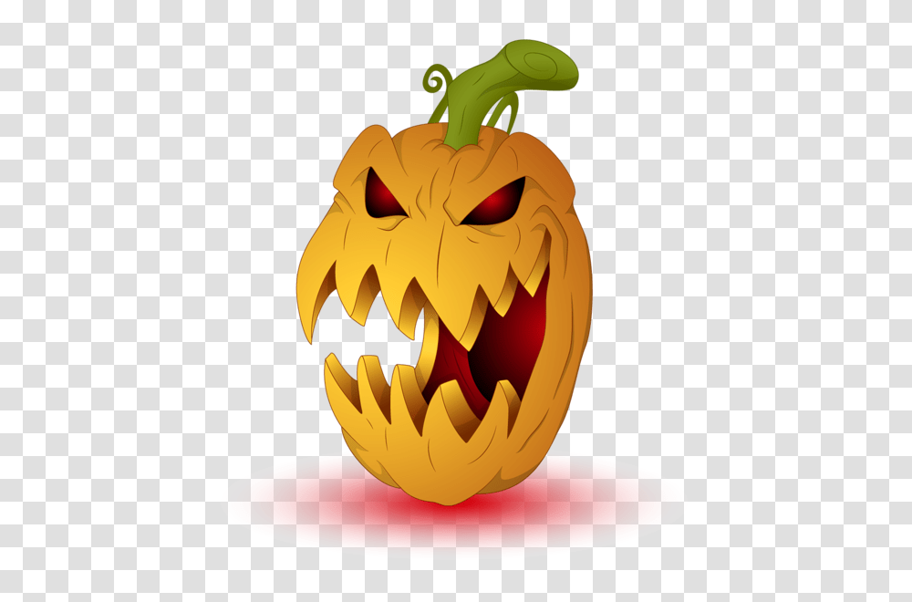 Download Pumpkin Halloween Clip Art Scary Pumpkin Halloween Scary Clip Art, Plant, Vegetable, Food, Lamp Transparent Png