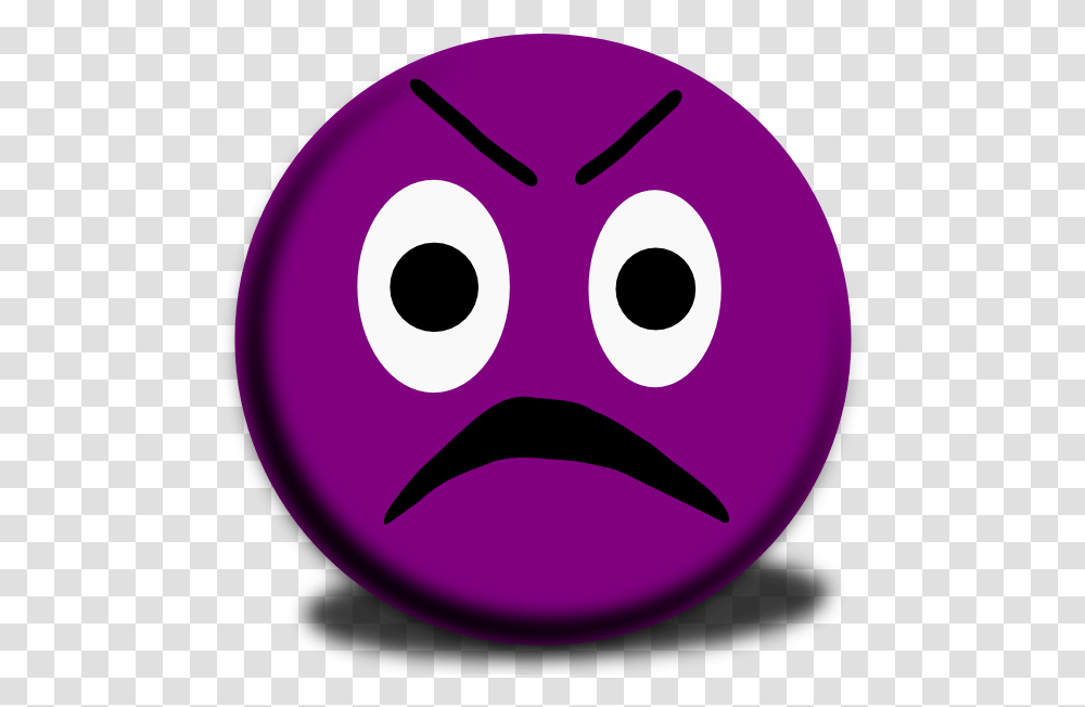 Download Purple Angry Face Emoji Image With No Emoticon, Pac Man, Disk Transparent Png