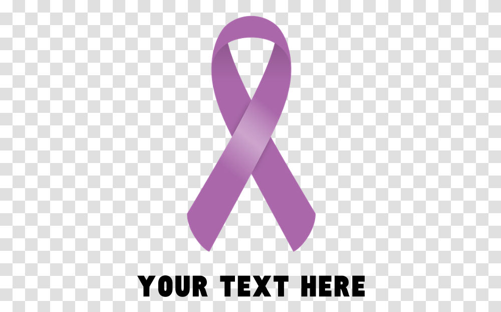 Download Purple Awareness Ribbon Customized Banner Purple Lilac, Gold Transparent Png