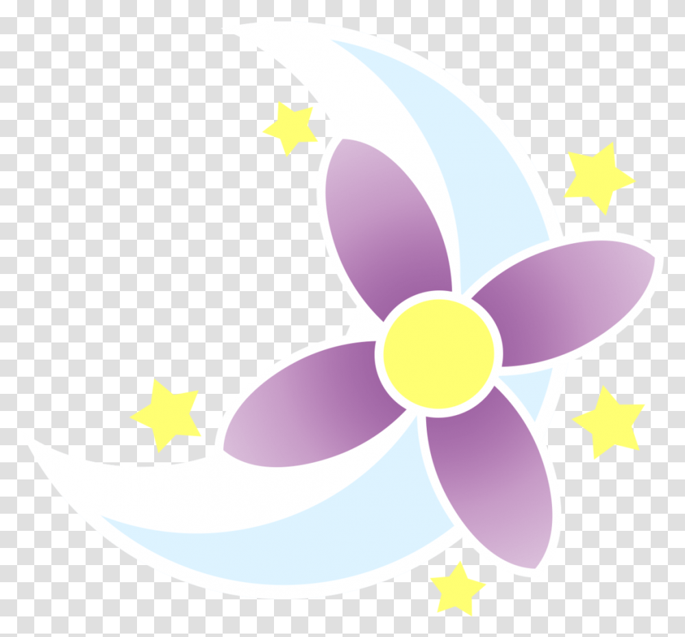 Download Purple Crescent Moon Mlp Cutie Mark Flower Hd Wallpaper Download New Year, Symbol, Star Symbol, Outdoors, Nature Transparent Png