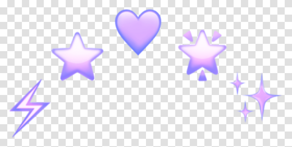 Download Purple Crown Emoji Emojis Tumblr Stars Aesthetic Heart Emoji, Star Symbol Transparent Png