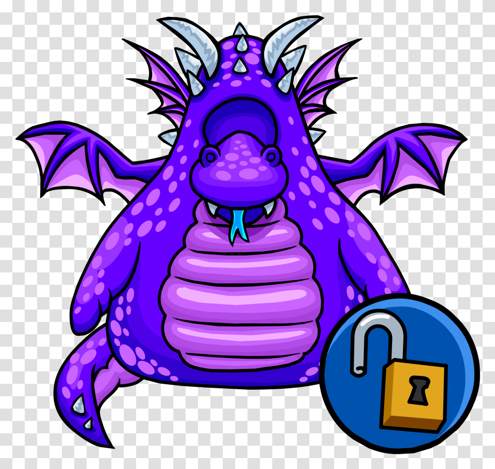 Download Purple Dragon Costume Club Penguin Dragon Costumes Transparent Png