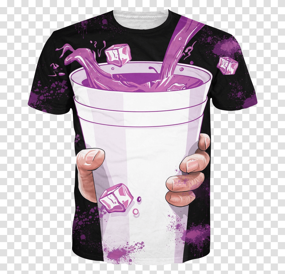 Download Purple Drank T Purple Drank Shirt, Person, Plastic, Bucket Transparent Png