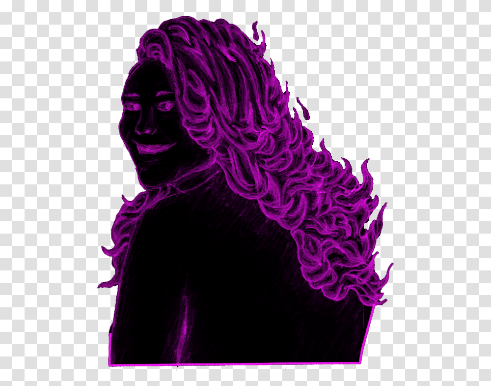 Download Purple Fire Illustration, Person, Graphics, Art, Text Transparent Png