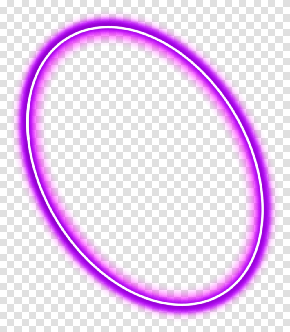 Download Purple Glowing Circle, Light, Neon, Hoop Transparent Png