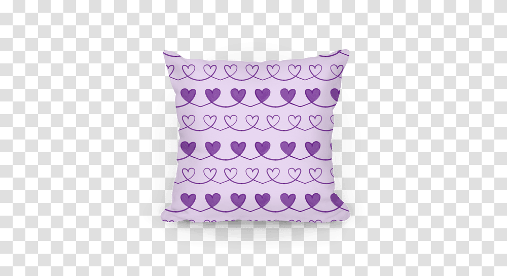 Download Purple Heart Doodle Pattern Pillow Cushion Full Cushion, Birthday Cake, Dessert, Food Transparent Png
