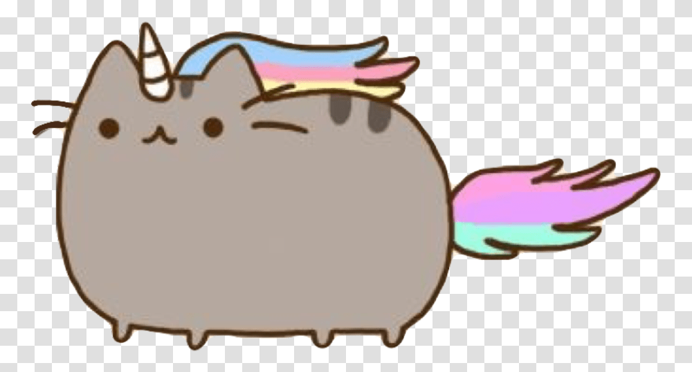 Download Pusheen Cat Unicorn Grey Whiskers Horn Hair Colors Pusheen The Cat, Sunglasses, Accessories, Birthday Cake, Dessert Transparent Png