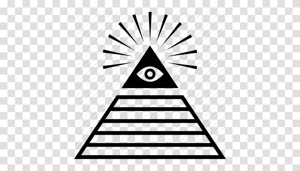 Download Pyramid Eye Clipart Eye Of Providence Clip Art, Triangle, Cone, Rug, Plant Transparent Png