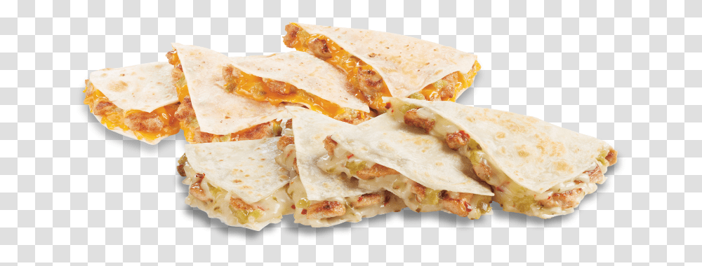 Download Quesadilla Image Chicken Cheddar Quesadilla Del Taco, Bread, Food, Pancake, Tortilla Transparent Png