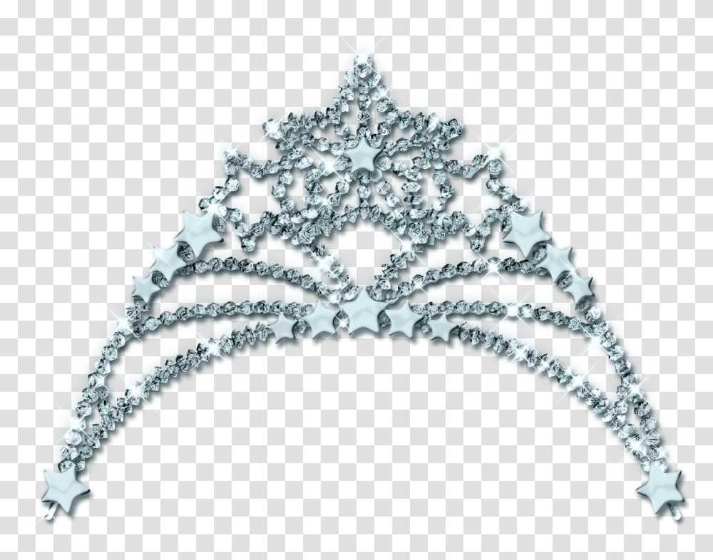 Download Quinceanera Crown Clipart Banner Black And White Tiara Background, Accessories, Accessory, Jewelry, Diamond Transparent Png