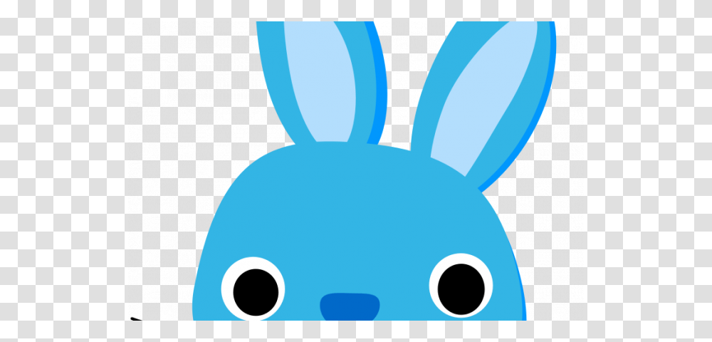 Download Rabbit Face Clipart Easter Bunny Clip Art Rabbit Blue, Animal, Plastic Bag, Quail Transparent Png