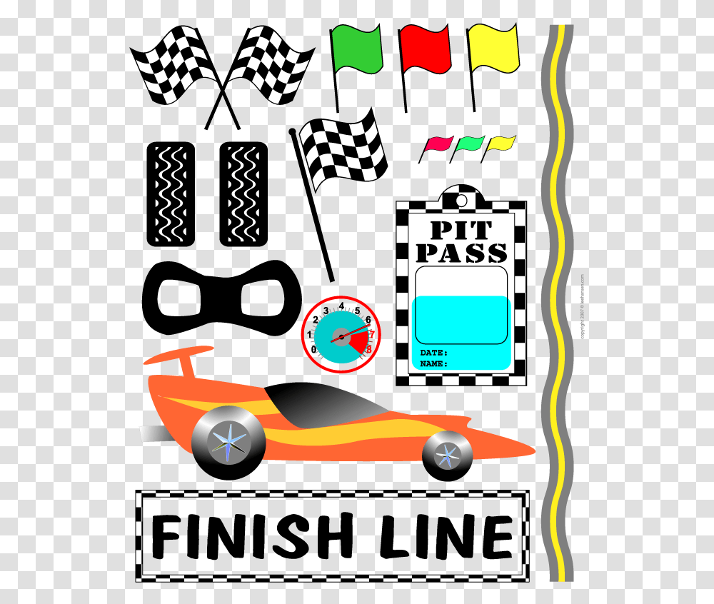 Download Race Car Sign Clip Art Clipart Car Auto Racing Clip Art, Poster, Advertisement, Paper Transparent Png