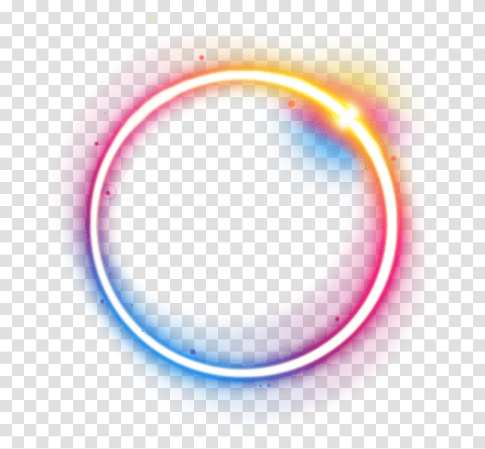 Download Rainbow Colorful Galaxy Frame Light Circle, Neon, Tape, Sphere, Purple Transparent Png