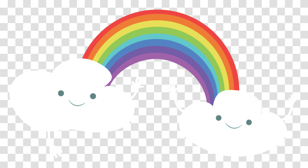 Download Rainbow Euclidean Vector Cloud Weather Fictional Character, Graphics, Art, Animal Transparent Png