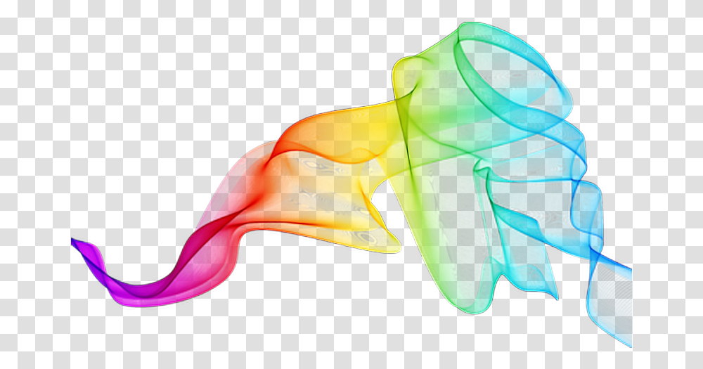 Download Rainbow Smoke Design Snapchat Color Smoke, Outdoors, Graphics, Art, Animal Transparent Png