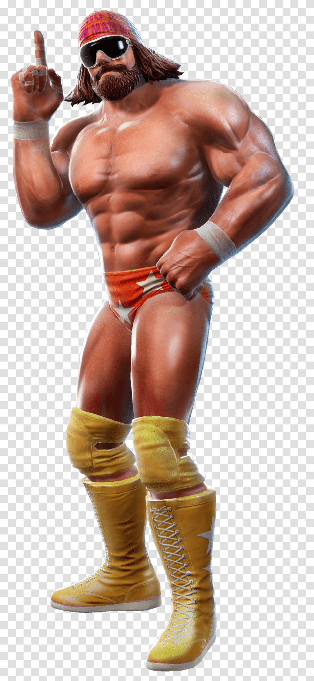 Download Randy Savage File For Macho Man Randy Savage Wwe All Stars, Clothing, Person, Sunglasses, Arm Transparent Png
