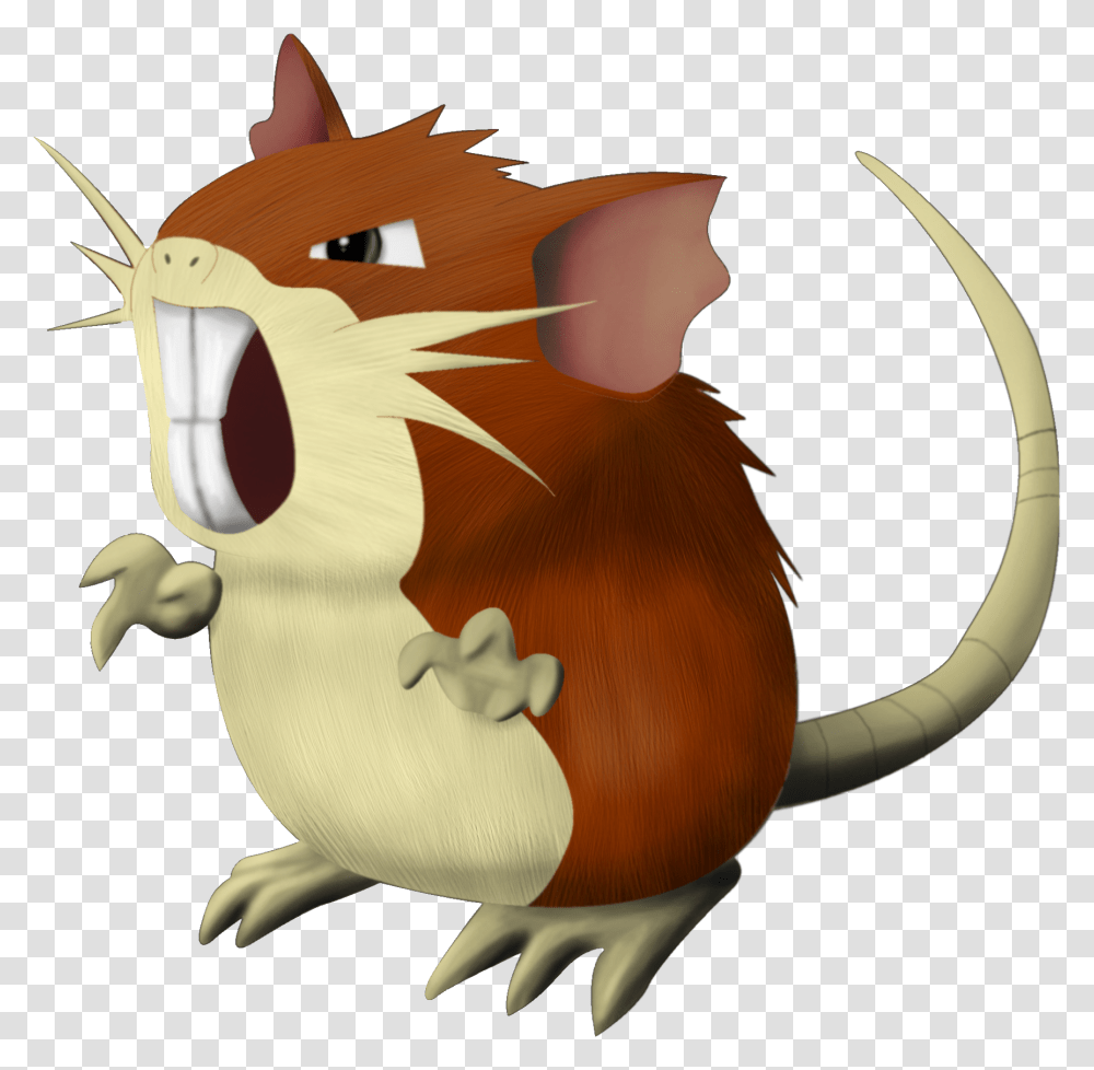 Download Rattata 3d Pokemon Image Pokemon 3d, Animal, Mammal, Wildlife Transparent Png