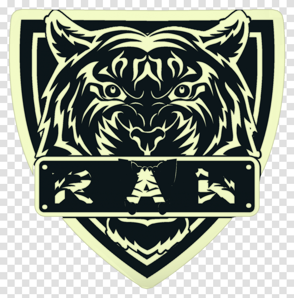 Download Raw Logo Laliga Saraswati Strips Pvt Ltd Full Gold Fierce Tiger, Symbol, Emblem, Trademark, Rug Transparent Png