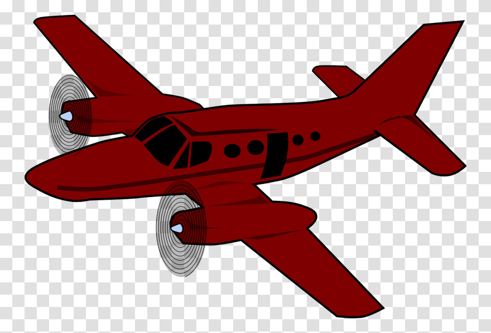 Download Red Aeroplane Clipart Airplane Aircraft Clip Art, Vehicle, Transportation, Jet, Airliner Transparent Png