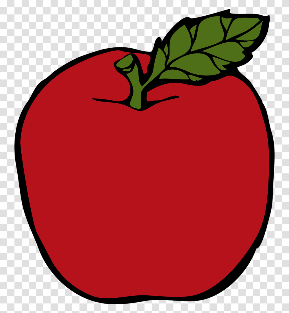 Download Red Apple Clipart Clip Art Red Fruit Food Apple, Plant, Vegetable, Tomato Transparent Png