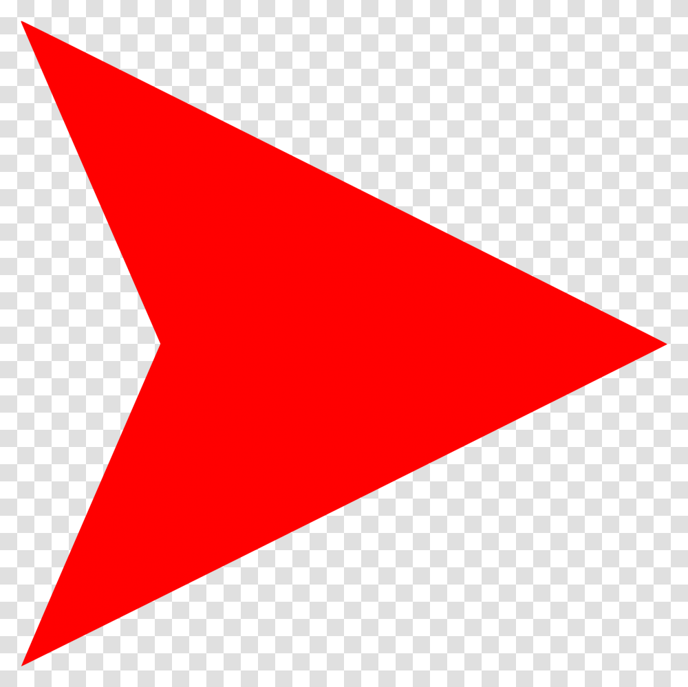 Download Red Arrow Right Clipart Red Triangle Flag, Star Symbol, Lighting, Pattern Transparent Png