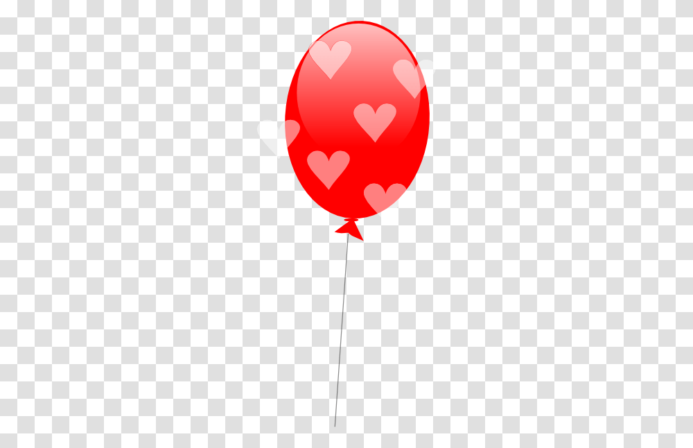 Download Red Balloon With Hearts Clipart, Pattern Transparent Png