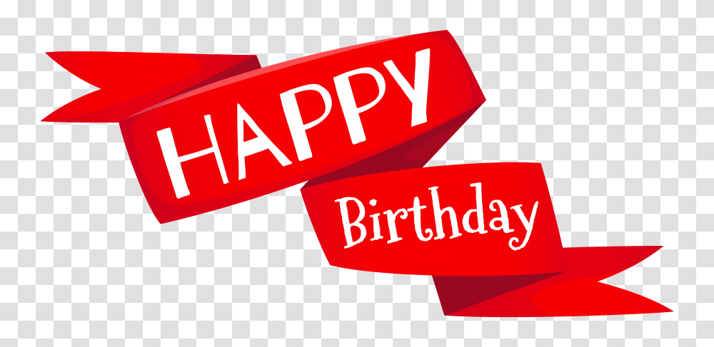 Download Red Banner Image Gallery Yopriceville High Happy Birthday Banner, Text, Word, Label, Alphabet Transparent Png