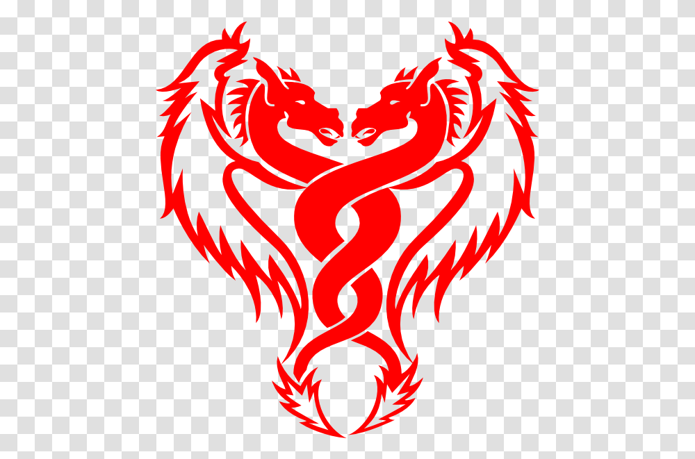 Download Red Dragon Images, Symbol, Heart, Emblem, Flame Transparent Png