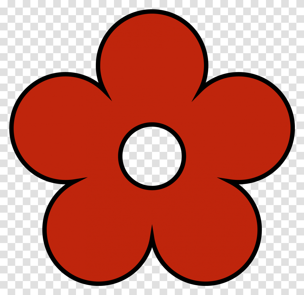 Download Red Flower Clipart Red Flower Clipart, Leaf, Plant, Cushion, Blossom Transparent Png