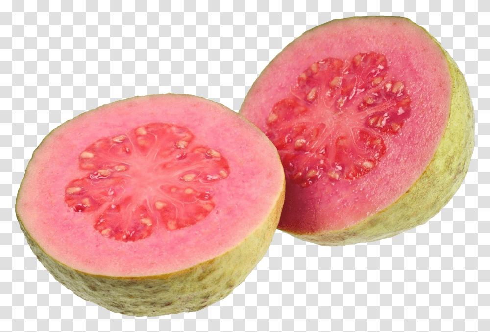 Download Red Guava Pic Guava Fruit Red, Sliced, Plant, Apple, Food Transparent Png