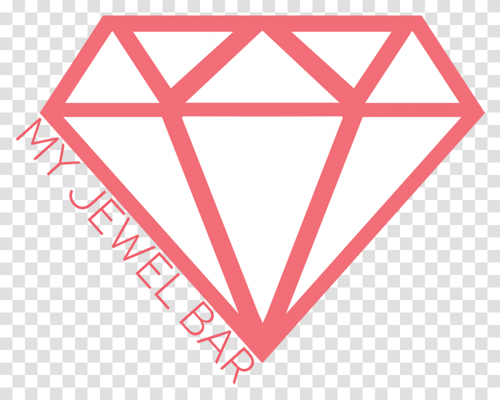 Download Red Jewel Pink Diamond Stickers, Label, Text, Triangle, Rug Transparent Png
