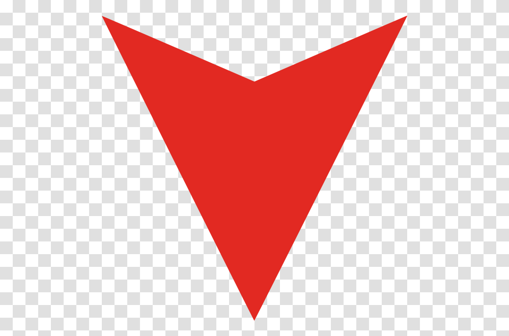 Download Red North Arrow Icon Image Red Arrow Point, Triangle, Heart, Plant Transparent Png