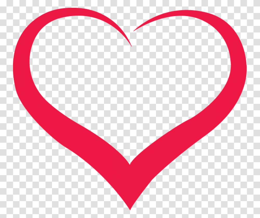 Download Red Outline Heart Image For Free Outline Red Heart, Rug, Maroon Transparent Png