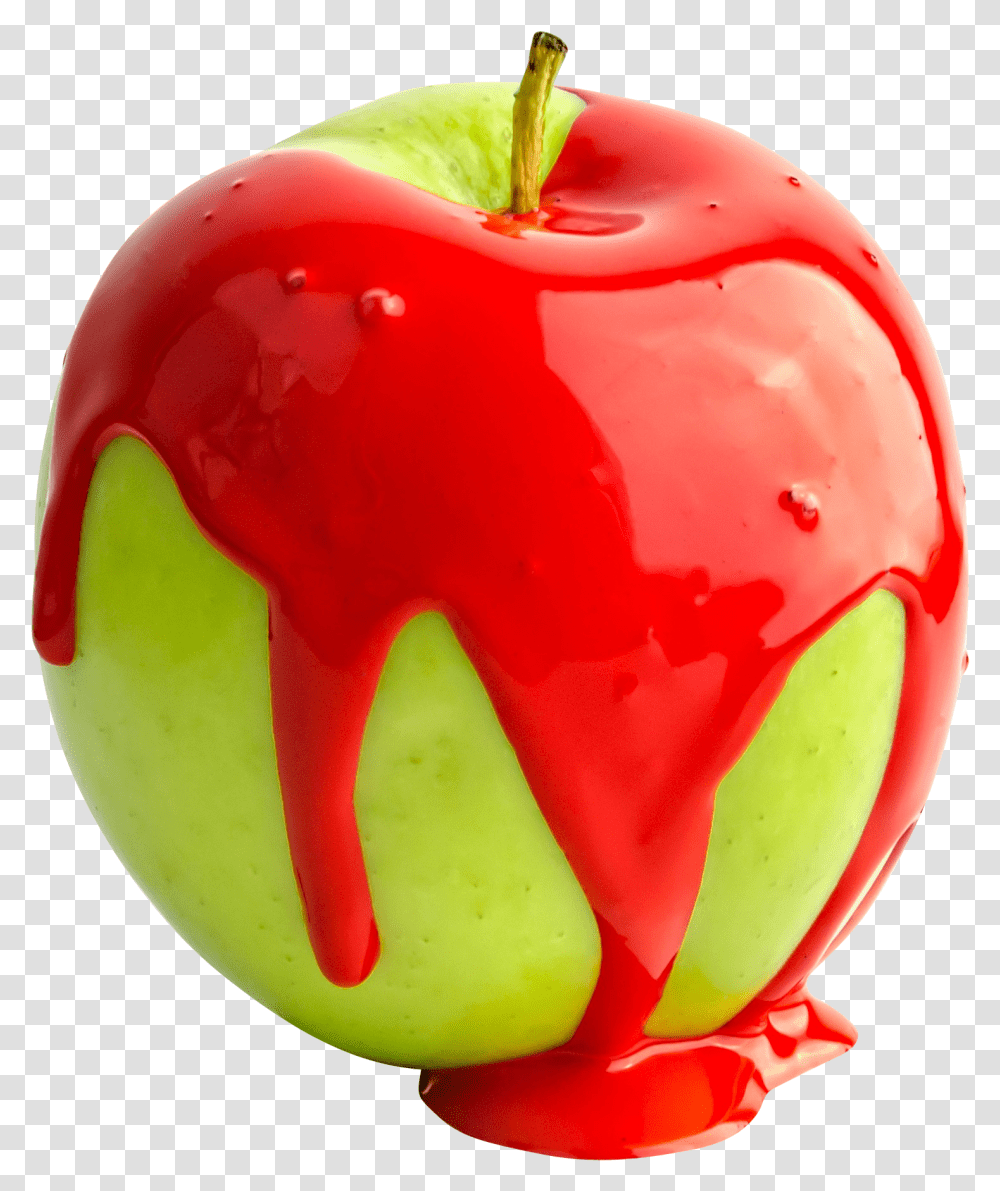 Download Red Paint Paint Apple, Plant, Food, Fruit Transparent Png