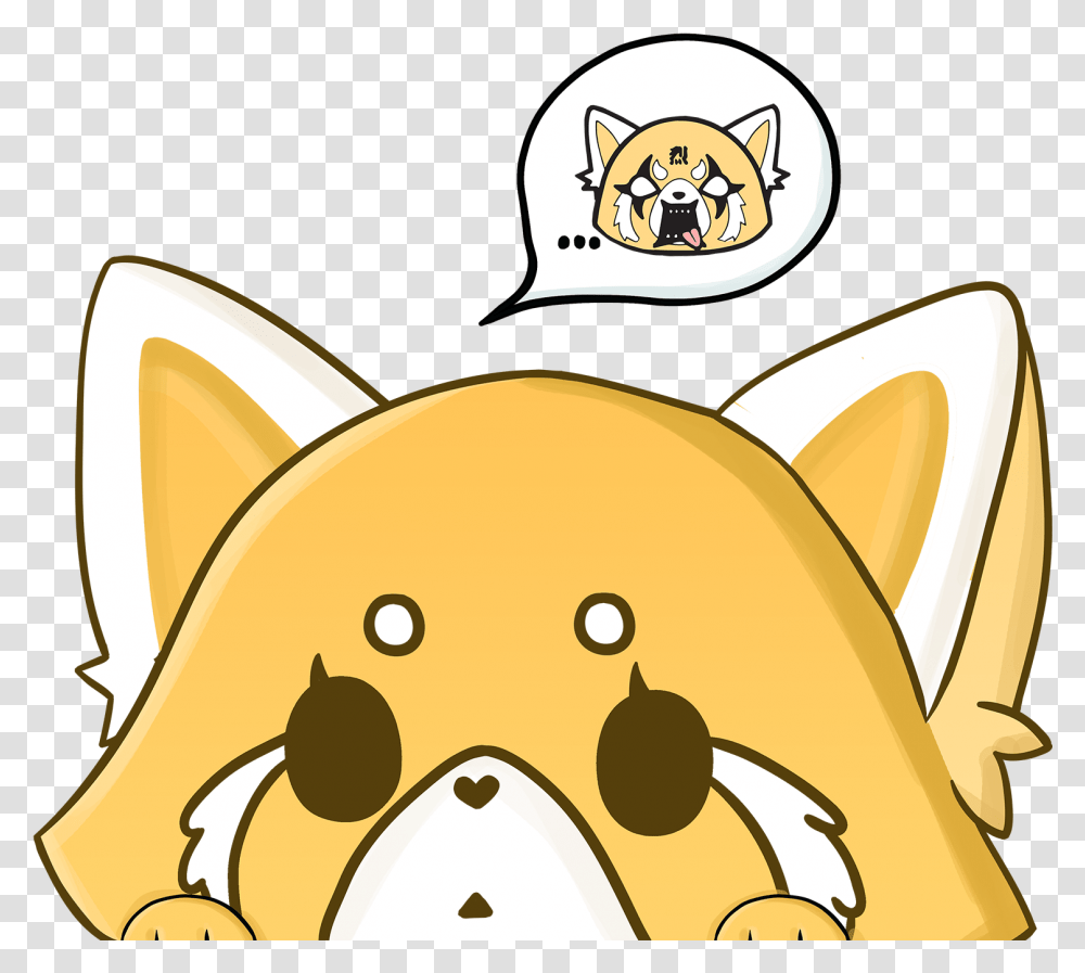 Download Red Panda Peeking Decal Cartoon Image With No Anime Stickers For Cars Peeker, Animal, Mammal, Pet, Food Transparent Png