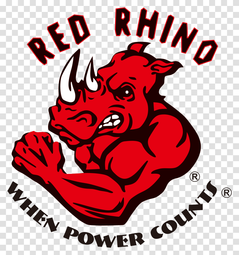 Download Red Rhino Fireworks Logo Red Rhino Image With Red Rhino Logo, Advertisement, Poster, Label, Text Transparent Png