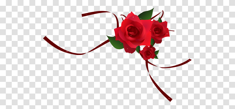 Download Red Rose Border Vector Design Rose Border, Flower, Plant, Blossom, Petal Transparent Png