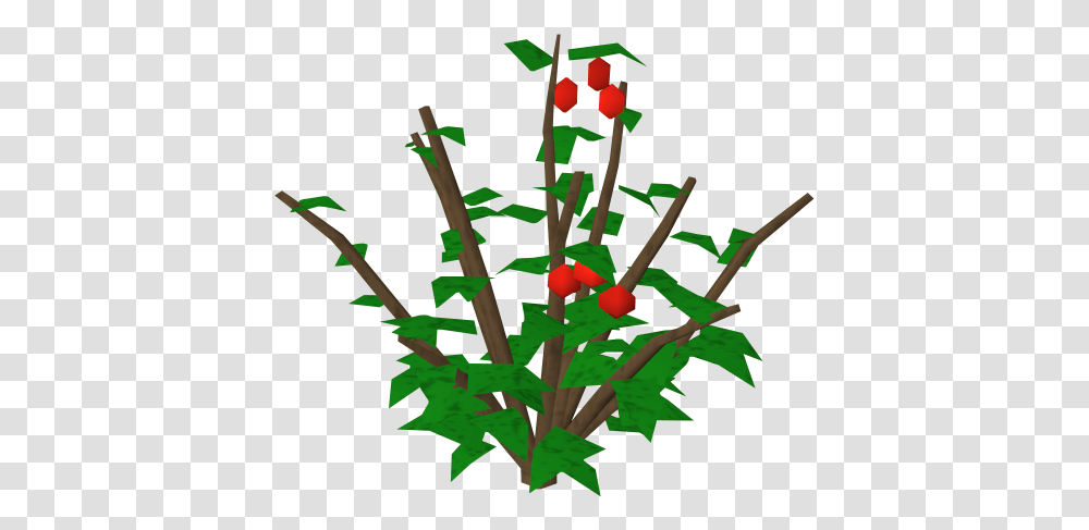 Download Redberry Bush Runescape Wiki Berry Bush Clipart, Plant, Leaf, Flower, Acanthaceae Transparent Png