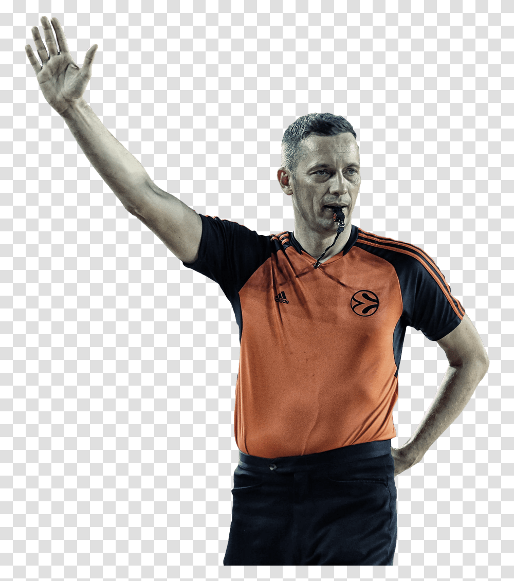 Download Referee Player, Sleeve, Clothing, Person, Long Sleeve Transparent Png
