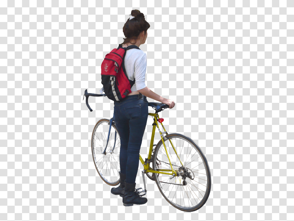 Download Render People Entourage Persona Personas Para Render, Bicycle, Vehicle, Transportation, Bike Transparent Png