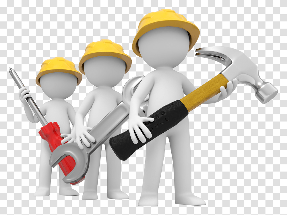 Download Repair Human Operations Joint Maintenance, Hammer, Tool, Hardhat, Helmet Transparent Png