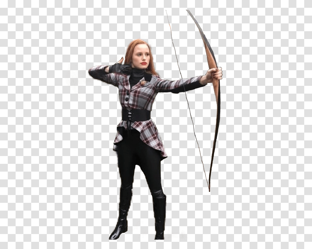 Download Report Abuse Cheryl Blossom Bow And Arrow, Person, Human, Archery, Sport Transparent Png