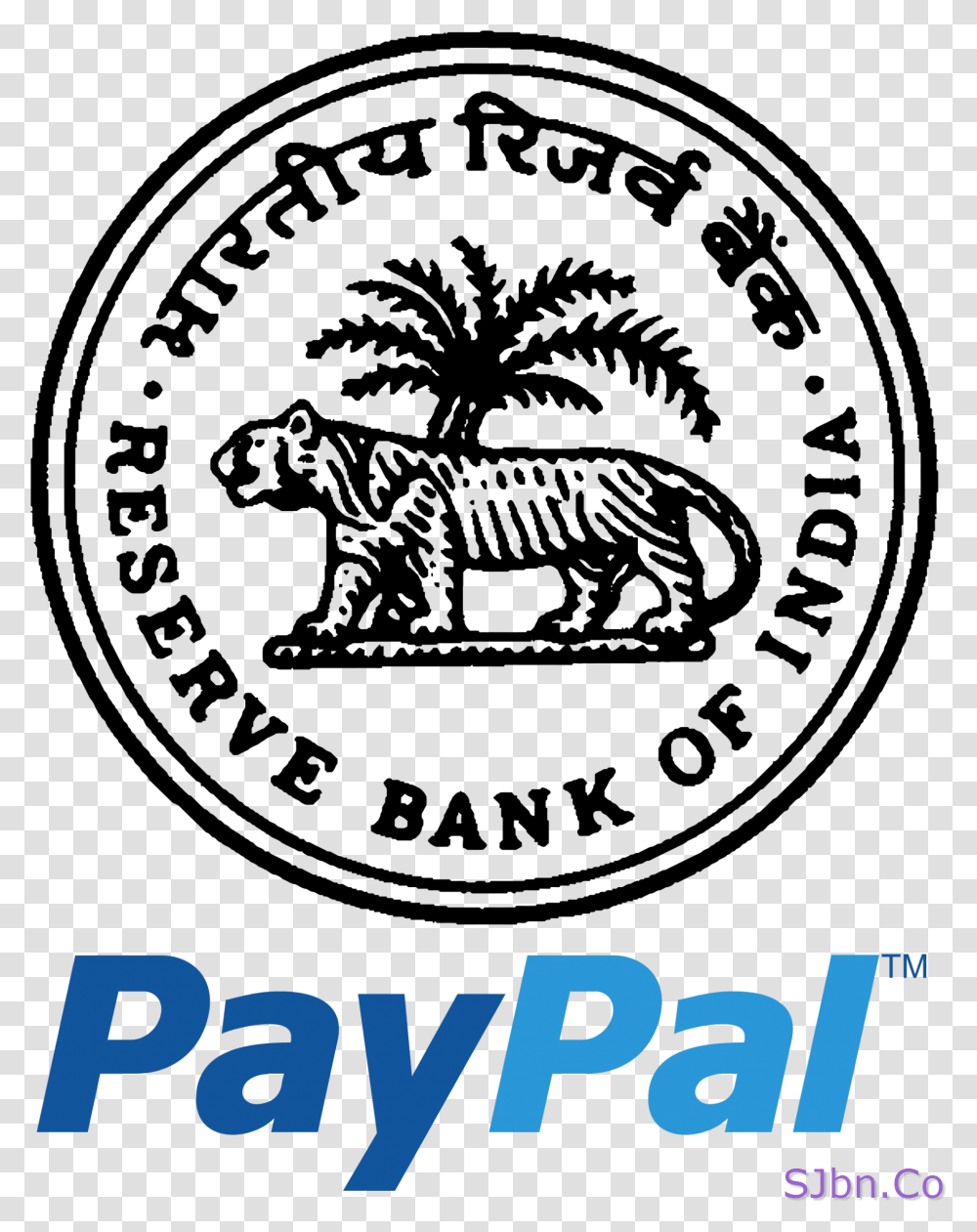 Download Reserve Bank Of India And Paypal Government Logos Reserve Bank Of India, Outdoors, Text, Symbol, Trademark Transparent Png