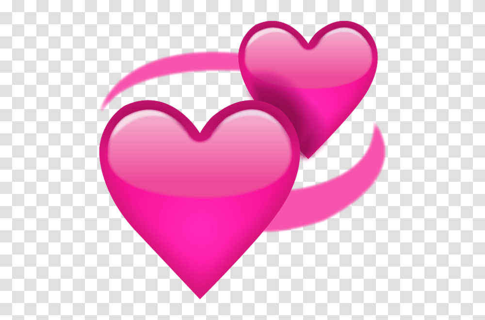 Download Revolving Pink Hearts Emoji Icon Emoji Island, Balloon, Dating, Sweets, Food Transparent Png