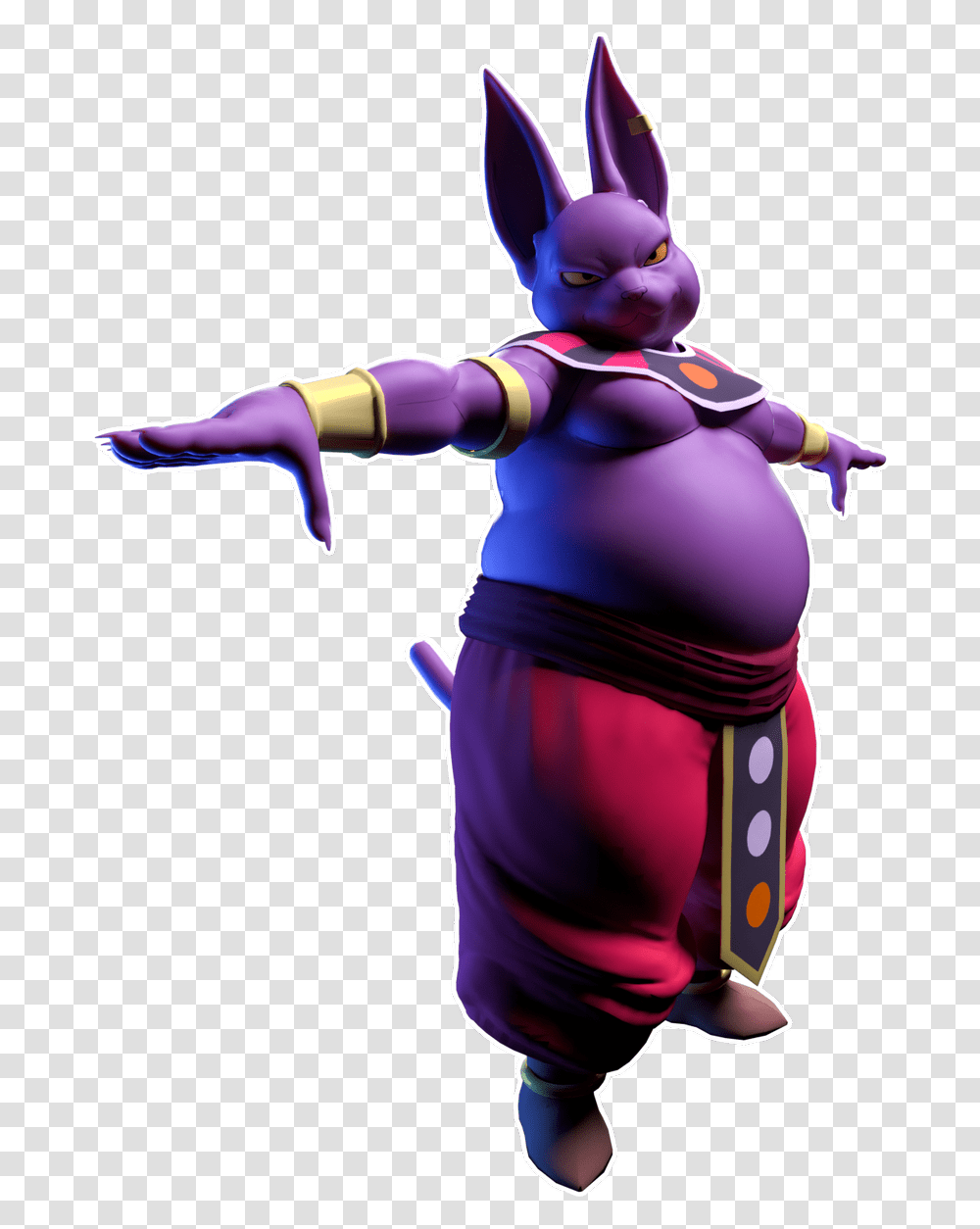 Download Rey Beerus Image With No Champa T Pose, Person, Human, Costume, Clothing Transparent Png